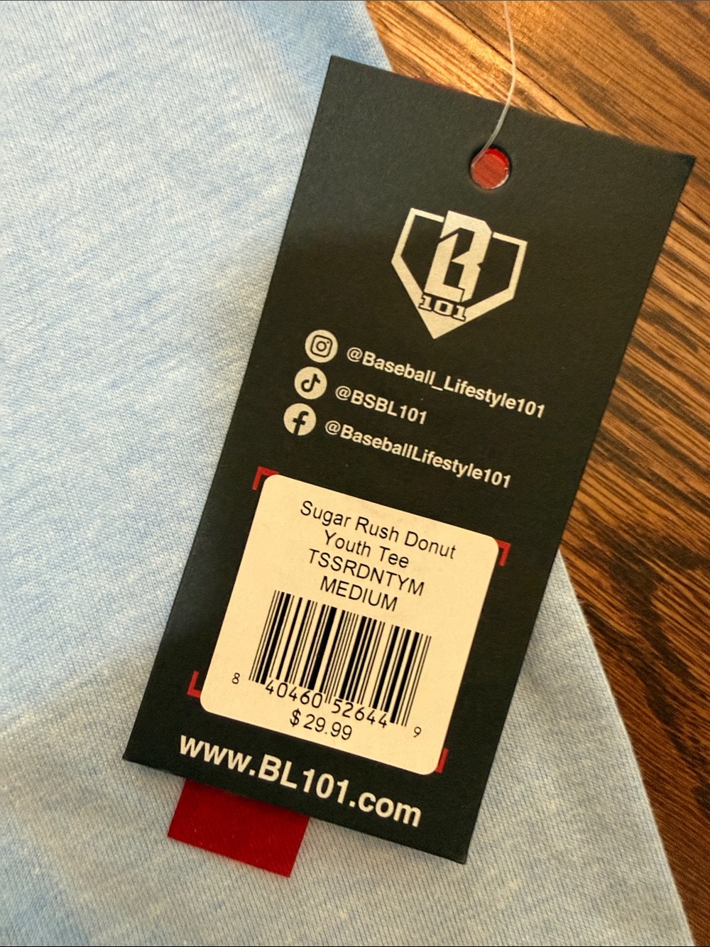 NWT BL 101 (Baseball Lifestyle 101) tshirt in youth medium. - Picture 3 of 5